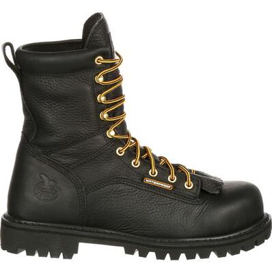 Bota de trabajo acordonada hasta la punta impermeable con punta de acero de Georgia, , large