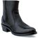 Bota vaquera con cierre lateral de cuero negro de Durango, , large