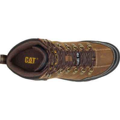 Cat Threshold Men's 6-inch Steel Toe Electrical Hazard Waterproof Work Boot, , large