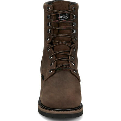 Justin Work Pulley Men's 8-inch Internal Met Composite Toe Waterproof Work Boot, , large