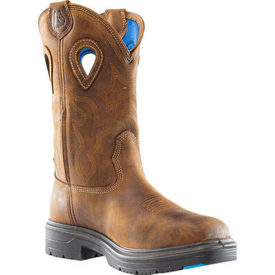 Steel Blue - Blue Heeler Men's 10-inch Internal Met Steel Toe Waterproof Western Work Boot, , large