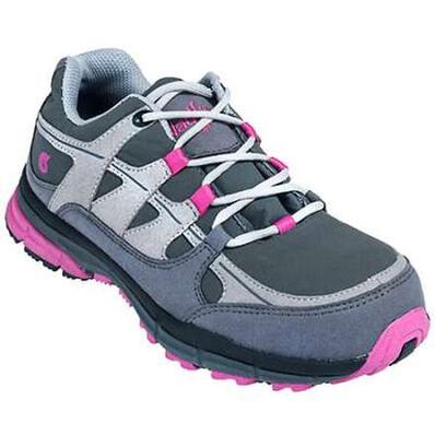 Zapato de trabajo atlético Nautilus con punta de acero bajo perfil para mujeres, , large