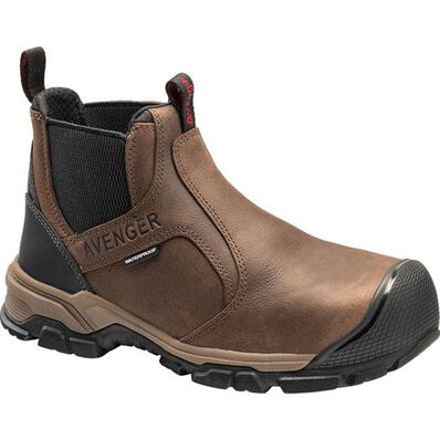 Avenger Ripsaw Men's Aluminum Toe Puncture-Resisting Waterproof Chelsea Work Boot, , large