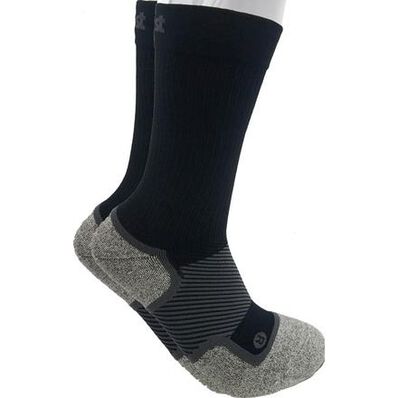 OS1st WP4 Unisex Wellness Performance Black Crew Socks, , large