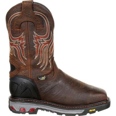 Justin Original Workboots Commander-X5 Driscoll Steel Toe Internal Met Guard Waterproof Western Work Boot, , large