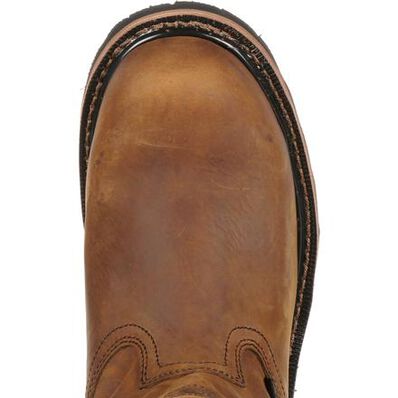 Bota con protección del metatarso sin cordones de punta de material compuesto de trabajo Justin, , large
