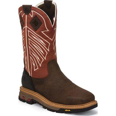 Justin Original Workboots Commander-X5 Steel Toe Waterproof Pull-On Work Boot, , large