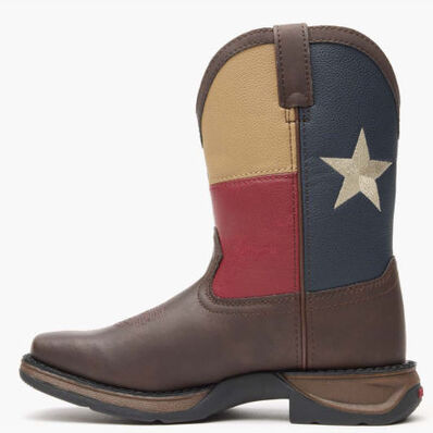 Bota vaquera para niños con bandera Lil' Durango Texas, , large