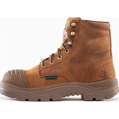 Steel Blue Argyle Scuff Zip Men's 6 inch Electrical Hazard Waterproof Zipper Work Boot, , large
