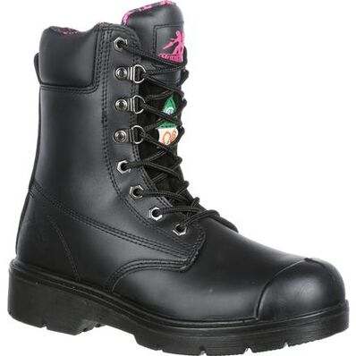 Bota de trabajo con punta de acero resistentes a las perforaciones e impermeable Moxie Trade Anne para mujeres, , large