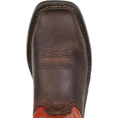 Bota vaquera con punta de acero cuadrada ancha de Ariat WorkHog, , large