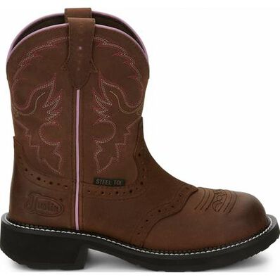 Justin Work Women's Steel Toe Western Work Boot, , large