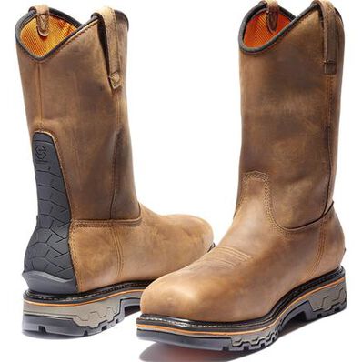 Timberland PRO True Grit Men's Composite Toe Electrical Hazard Waterproof Pull-On Boot, , large
