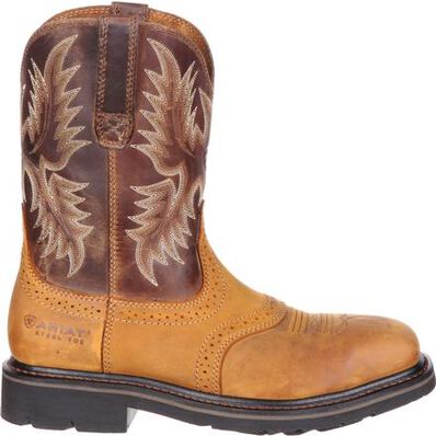 Bota de trabajo con punta de acero cuadrada ancha Ariat Sierra, , large