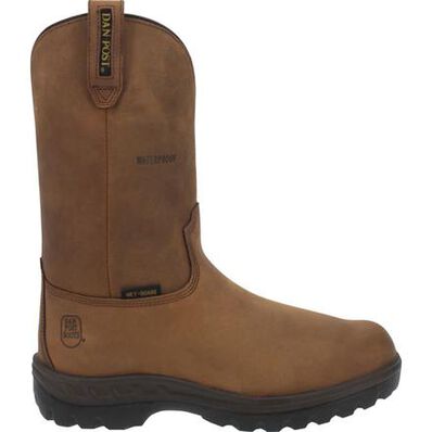Dan Post Cummins Men's 11-inch Internal Metatarsal Steel Toe Electrical Hazard Waterproof Western Work Boots, , large