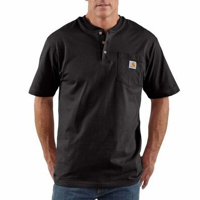 Camiseta manga corta de trabajo con cuello con punto elástico Carhartt, , large