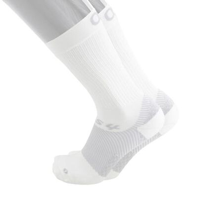 OS1st WP4 Unisex Wellness Performance White Crew Socks, , large