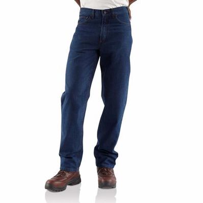 Jean de pierna recta de talle suelto resistente a las llamas de tela vaquera Carhartt, , large