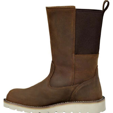 Carhartt Wedge Women's 10-inch Steel Toe Electrical Hazard Waterproof Pull-On Work Boot, , large