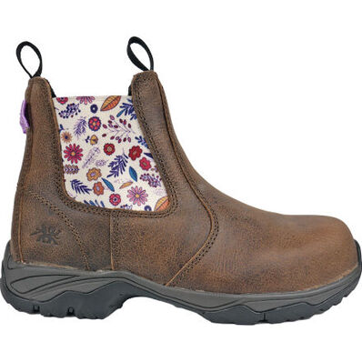 Moxie Trades Angel Women's Composite Toe Electrical Hazard Chelsea Pull-On Work Boot, , large