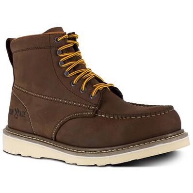 Iron Age Reinforcer Men's Steel Moc Toe Electrical Hazard Leather Work Boot, , large