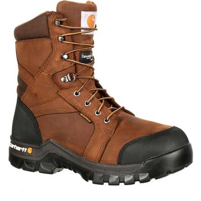 Bota de trabajo impermeable Carhartt Rugged Flex con punta de material compuesto térmica impermeable, , large