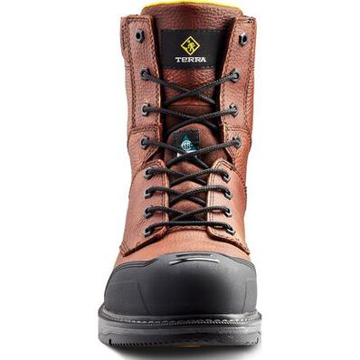 Terra Patton Men's 8-Inch CSA Aluminum Toe Puncture-Resisting Work Boot, , large