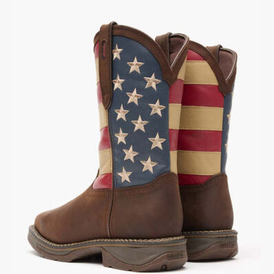 Bota vaquera de bandera con punta de acero Rebel de Durango, , large