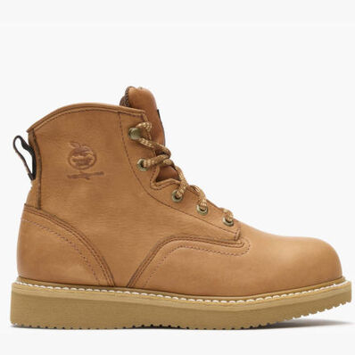 Botas de trabajo Georgia Barracuda doradas de tacón en cuña con punta de acero, , large