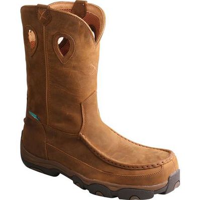 Twisted X Men's Moc Composite Toe Electrical Hazard Waterproof Pull-on Work Boot, , large Twisted X Men's Moc Composite Toe Electrical Hazard Waterproof Pull-on Work Boot, , large