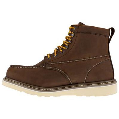 Iron Age Reinforcer Men's Steel Moc Toe Electrical Hazard Leather Work Boot, , large