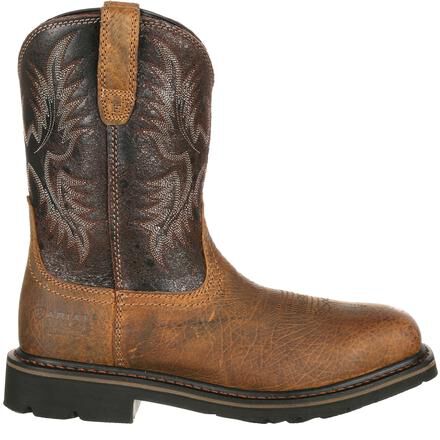 steel toe square boots