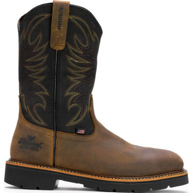 Thorogood 11-inch Men's Steel Toe Electrical Hazard Waterproof Western Work Boot, , large