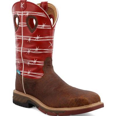 Twisted X Men's 12-Inch Carbon Nano Toe Electrical Hazard Western Work Boot, , large Twisted X Men's 12-Inch Carbon Nano Toe Electrical Hazard Western Work Boot, , large