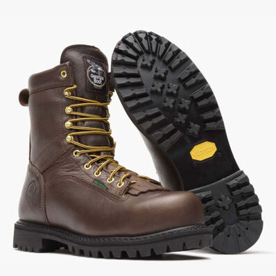 Bota de trabajo acordonada hasta la punta impermeable con punta de acero de Georgia, , large