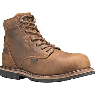 Timberland PRO Millworks Men's 6 inch Composite Toe Electrical Hazard Waterproof Leather Work Boot, , large