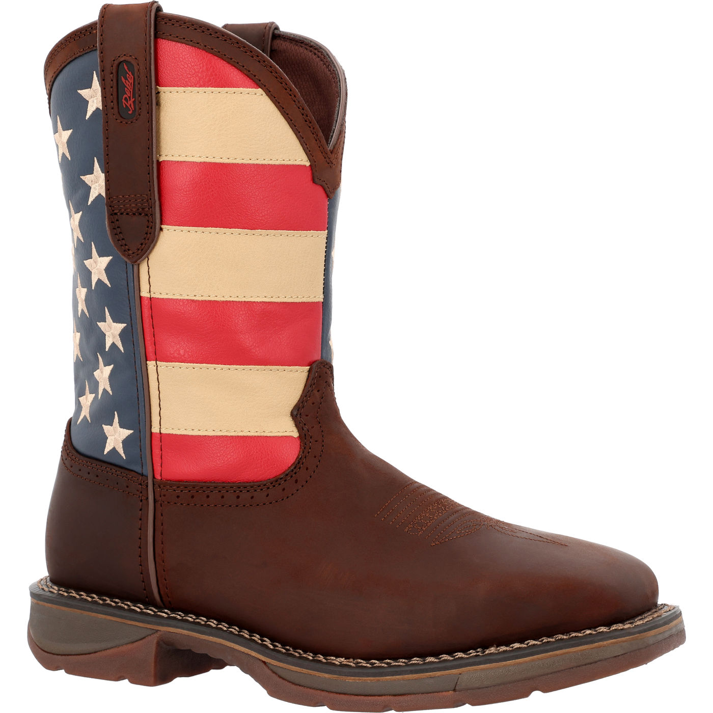 Oxidado amargo Anuncio 11" Rebel™ by Durango® Flag Boots: Men's Steel-Toe Work Western - Style  #DB020